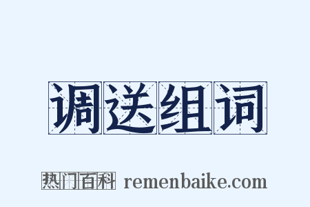 调送组词是什么意思的图片